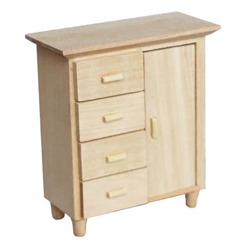Yardwe 1Stück Mini Schrankmodell DIY Sideboard Für Puppenhausmöbel Aus Hochwertigem Für Kreative Spielzeugdekoration Und Langlebigen Einsatz Und Sammler von Yardwe