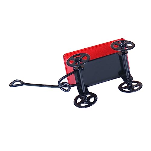 Yardwe 1Stück Mini Trolley Modell Für Puppenhaus Exquisites Deko Zubehör Für Mini Aus Hochwertigem Lebensechtes Design Für Foto Requisiten von Yardwe