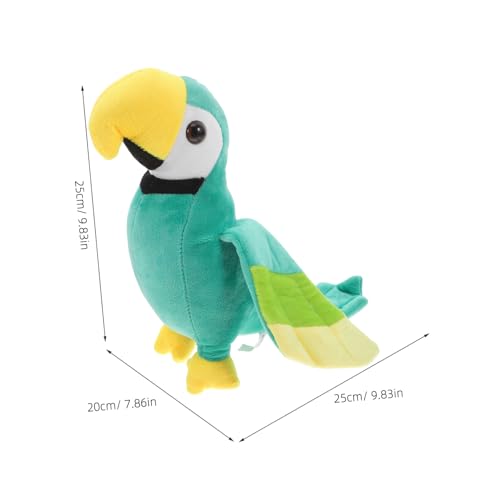 Yardwe 1Stück Plüsch Papagei Niedliches Vogelspielzeug Interaktives Kauspielzeug für für Partys und Kreative Farbenfrohes Design Sicher und Langlebig von Yardwe