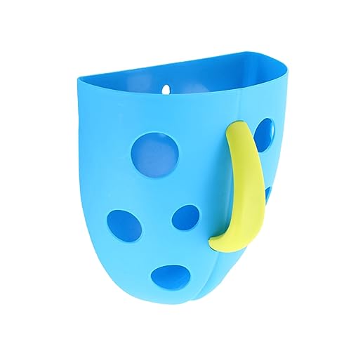 Yardwe 1Stück Saugnapf Badspielzeug Organizer Multifunktionale Aufbewahrungstasche für Badezimmer Schimmelfreie und Luftdurchlässige Kunststoffstruktur für Badewanne Kindergarten von Yardwe