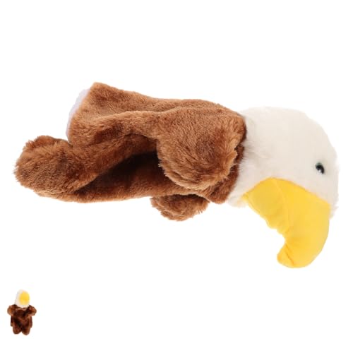 Yardwe 1Stück Simulation Adler Handpuppe Für Weiches Plüschspielzeug Für Kreatives Geschichtenerzählen Und Rollenspiele Für Jungen von Yardwe
