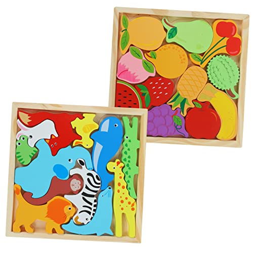Yardwe 2 Kartons Puzzle- Aus Holz Montessori- Für Holzpuzzles Für Holzrätsel Kleinkind-Puzzle Holzform -sortierspielzeug Holzpuzzle Für Kleinkinder Hölzern Yardwe 2 Kartons Puzzle- Aus Holz Montessori- Für Holzpuzzles Für Holzrätsel Kleinkind-Puzzle Holzform -sortierspielzeug Holzpuzzle Für Kleinkinder Hölzern von Yardwe