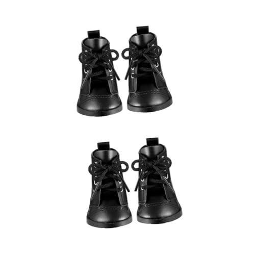 Yardwe 2 Paare PU Puppenstiefel Stiefel für Puppen Stilvolle Glatte PU Materialien Langlebige und Dekorative Schuhe Geeignet für Mädchenpuppen Zubehör von Yardwe