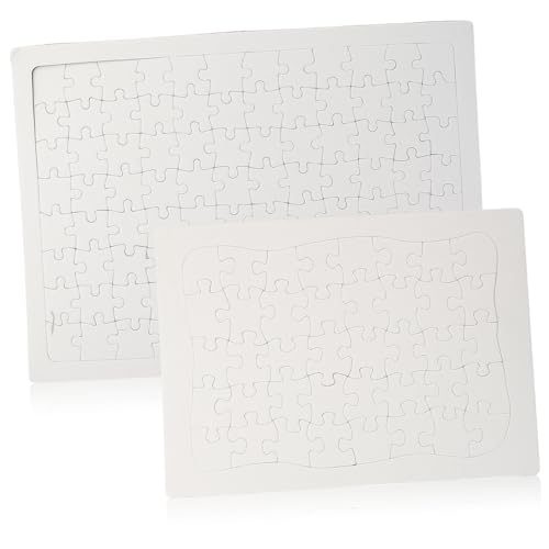 Yardwe 2 Sätze DIY Blanko Puzzle Tragbare Sublimationspuzzles Rechteckig Teile Bemalbar Graffiti Jigsaw Puzzle für Kreatives und Lernen Yardwe 2 Sätze DIY Blanko Puzzle Tragbare Sublimationspuzzles Rechteckig Teile Bemalbar Graffiti Jigsaw Puzzle für Kreatives und Lernen von Yardwe