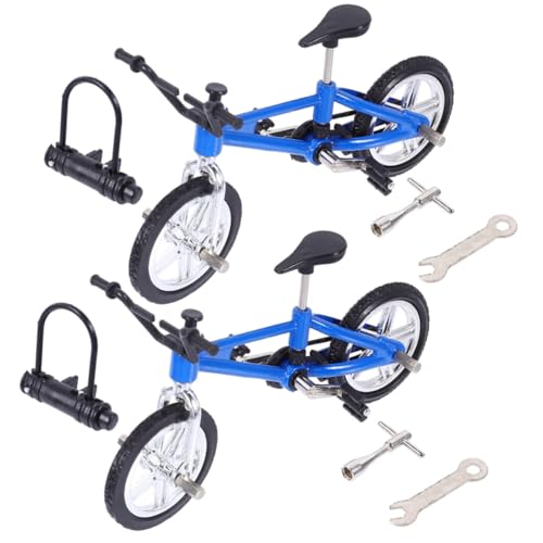 Yardwe 2 Sätze Finger Bikes Miniatur Alloy Mountainbike Modell für Desktop Dekoration Sammelobjekt für Jungen Mädchen Yardwe 2 Sätze Finger Bikes Miniatur Alloy Mountainbike Modell für Desktop Dekoration Sammelobjekt für Jungen Mädchen von Yardwe