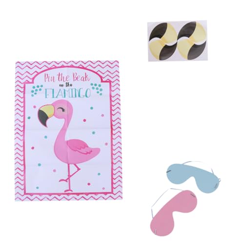 Yardwe 2 Sätze Flamingo Thema Poster Pin The Beak Spielaufkleber mit Augenmaske für Kindergeburtstagsfeiern und Partys Yardwe 2 Sätze Flamingo Thema Poster Pin The Beak Spielaufkleber mit Augenmaske für Kindergeburtstagsfeiern und Partys von Yardwe