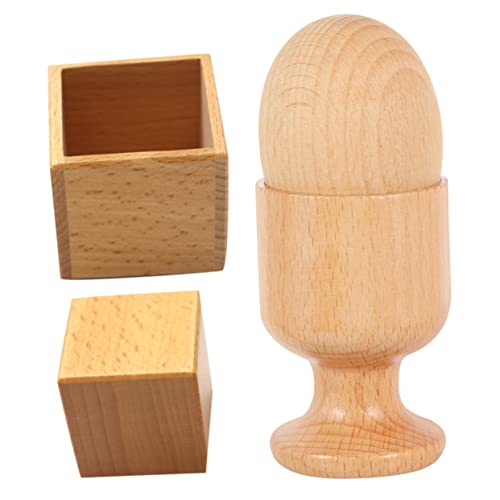 Yardwe 2 Sätze Holzspielzeug zur Hand Augen Koordination Ei und Eierbecher Quadratischer Block Praktischer Box Kreatives Lernspielzeug für Sensorischen Entwicklung Yardwe 2 Sätze Holzspielzeug zur Hand Augen Koordination Ei und Eierbecher Quadratischer Block Praktischer Box Kreatives Lernspielzeug für Sensorischen Entwicklung von Yardwe