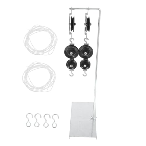 Yardwe 2 Sätze Metall Pulley System für Physik und Doppelrollen mit Stabilem Halter für Experimente Oberstufe von Yardwe