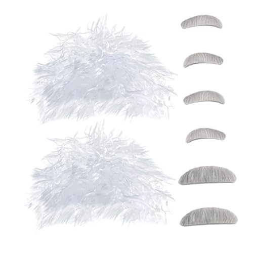 Yardwe 2 Sätze Perücke Cosplay Perücke und Bart Professor-Kostümzubehör Wissenschaftler Kostüm Perücke Professor Cosplay Perücke Kostüm lustige Perücken k Seide Yardwe 2 Sätze Perücke Cosplay Perücke und Bart Professor-Kostümzubehör Wissenschaftler Kostüm Perücke Professor Cosplay Perücke Kostüm lustige Perücken k Seide von Yardwe