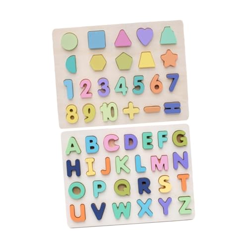 Yardwe 2sätze Bunte Junge Mädchen Lustige Jigsaw Pädagogische Spielzeug Puzzle Spielzeug Intelligenzentwicklung Lernspielzeug Für Junge Mädchen von Yardwe