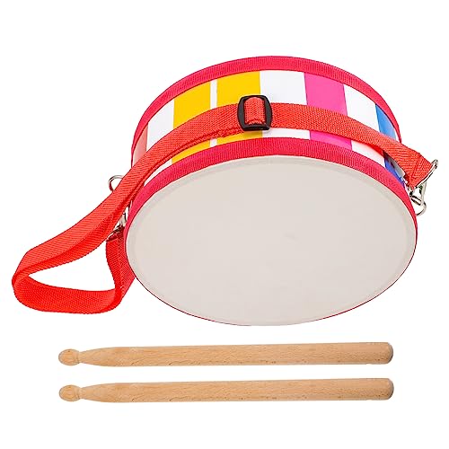 Yardwe 2 Sätze Snare Drum mit Trommelstöcken Doppelseitiges Orff Percussion Instrument Pädagogisches Schlagzeug Rhythmus Koordination und Musikalischem Talent von Yardwe