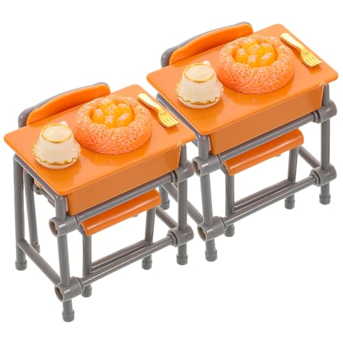 Yardwe 2 Sätze Teiliges Mini Schreibtisch und Stuhl Set für Puppenhaus Dekoration Kreative Lernspielzeug und DIY Zubehör für Rollenspiele und Kreative Szenarien Yardwe 2 Sätze Teiliges Mini Schreibtisch und Stuhl Set für Puppenhaus Dekoration Kreative Lernspielzeug und DIY Zubehör für Rollenspiele und Kreative Szenarien von Yardwe