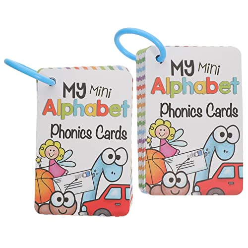 Yardwe 2 Sätze Wortbuchstabierspielzeug Phonics-Spiele Für Für Zu Hause Lernspielzeug Für Lernkarten Mathe Game Flash -Karten Phonetikspiele Für Phonics -Karten Papier von Yardwe