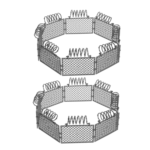 Yardwe 2 Sätze Zubehör Für Schutznetz-bausteine Mini Scheune Forderung Zaun Block Gebäude Klein Plastik Tiere Bauen Abs Grey von Yardwe