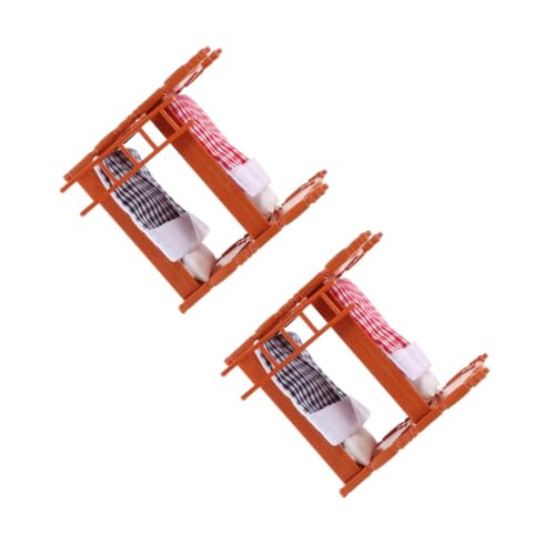 Yardwe 2 Stck. Premium Miniatur Schlafzimmer Bett für Puppenhaus Komplettes mit Kissen und Decken für Kreative Spielumgebungen Bildungszwecke und Fotorequisiten Robustes Design aus Yardwe 2 Stck. Premium Miniatur Schlafzimmer Bett für Puppenhaus Komplettes mit Kissen und Decken für Kreative Spielumgebungen Bildungszwecke und Fotorequisiten Robustes Design aus von Yardwe