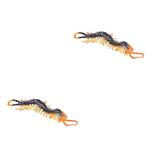 Yardwe 2 Stck. Realistisches Centipede Lustiges für Pranks Simuliertes Scolopendra Modell Sicheres Plastik für Spiel und Spaß von Yardwe