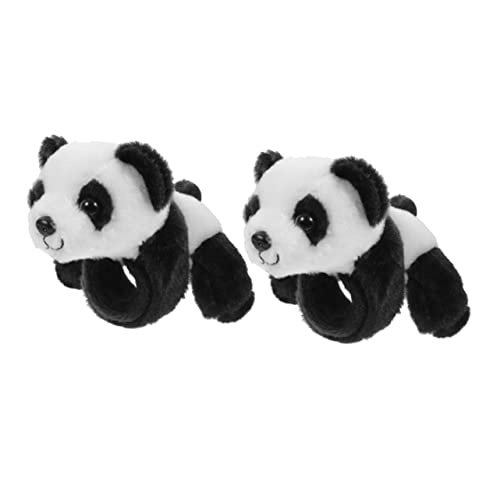 Yardwe 2 Stck. plüsch bang Armband Slap-Armband- Slap -Armband Panda Slap Bracet Ohrfeigenarmbänder Tiere gefülltes Schlagarmband Animal-Slap-Armband PP Baumwolle von Yardwe