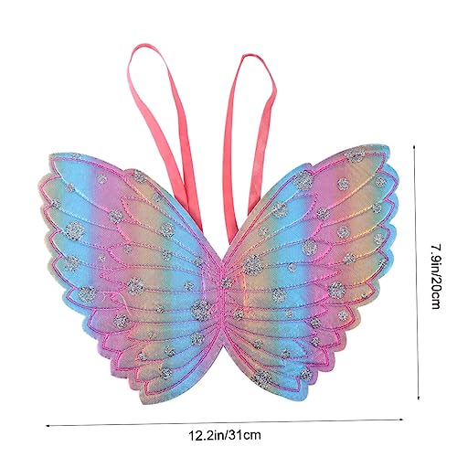 Yardwe 2 Stück 1 Satz Kostüm Requisiten Lichtschwert Aufkleber Schläger Kostüme Netz Kleidung Elastische Flügel Attraktive Flügel Fotorequisiten Für Feenstab Tuch Rosa von Yardwe