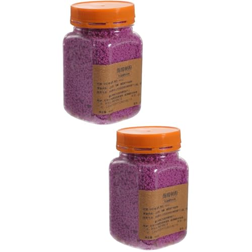 Yardwe 2 Stück Beflockungspulver Schwamm Flock Flockpulver Zum Basteln (14 Oz Lila) von Yardwe