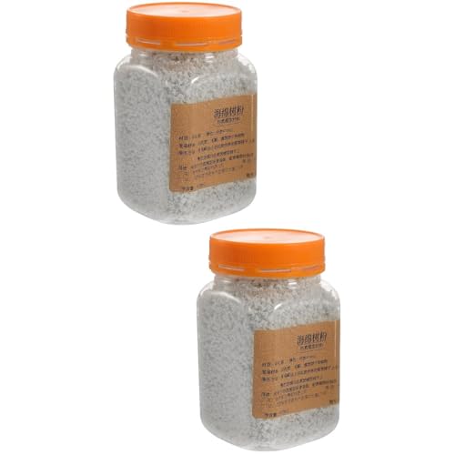 Yardwe 2 Stück Beflockungspulver Schwamm Flock Flockpulver Zum Basteln (14 Oz Weiß) von Yardwe