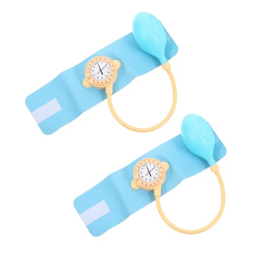 Yardwe 2 Stück Blutdruckmessgerät Miniatur-Zeug Interaktives Mädchen Arzt Kleinkindspielzeug für Mädchen Plastik Sky-Blue Yardwe 2 Stück Blutdruckmessgerät Miniatur-Zeug Interaktives Mädchen Arzt Kleinkindspielzeug für Mädchen Plastik Sky-Blue von Yardwe