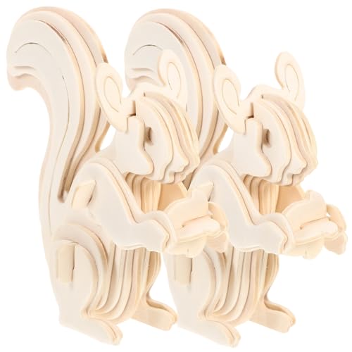 Yardwe 2 Stück DIY Holzpuzzle Tiere Puzzle für Fördert Kreativität und Hand Auge Koordination Interaktive für Eltern Interaktion Yardwe 2 Stück DIY Holzpuzzle Tiere Puzzle für Fördert Kreativität und Hand Auge Koordination Interaktive für Eltern Interaktion von Yardwe