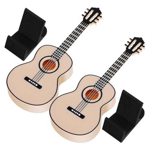 Yardwe 2 Stück Dekoratives Modell für Zuhause Mini Musikinstrument für Kunstliebhaber und Sammler als Verschönerung von Wohnräumen von Yardwe