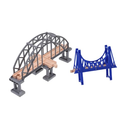Yardwe 2 Stück Eisenbahnbrücke Brückenmodell selber Bauen Erweiterungszubehör für Kindereisenbahnen Holzeisenbahn-Hängebrücke Hölzernes Hängebrücken-Plattformspielzeug Abs Yardwe 2 Stück Eisenbahnbrücke Brückenmodell selber Bauen Erweiterungszubehör für Kindereisenbahnen Holzeisenbahn-Hängebrücke Hölzernes Hängebrücken-Plattformspielzeug Abs von Yardwe