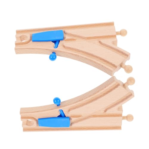 Yardwe 2 Stück Gleiszubehör Eisenbahngleisschnalle Stecker Zug Eisenbahnschienen Puzzle Gleisstützen Bahngleise Gebogen Ersatz Spuren Holz Yardwe 2 Stück Gleiszubehör Eisenbahngleisschnalle Stecker Zug Eisenbahnschienen Puzzle Gleisstützen Bahngleise Gebogen Ersatz Spuren Holz von Yardwe