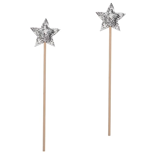 Yardwe 2 Stück Glitzernde Sternzauberstäbe für Feenstäbe Geburtstagsfeiern Halloween und Rollenspiele Zaubern eine Märchenhafte für Kleine Prinzessinnen Yardwe 2 Stück Glitzernde Sternzauberstäbe für Feenstäbe Geburtstagsfeiern Halloween und Rollenspiele Zaubern eine Märchenhafte für Kleine Prinzessinnen von Yardwe