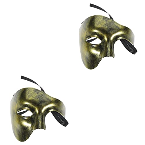 Yardwe 2 Stück Halbgesichtsmaske aus Verstellbar mit Seitlichen Bändern Leichter Party und Dekorationsartikel Vielseitige Maskerade Requisite für Halloween Kostümfeste und Maskenbälle Yardwe 2 Stück Halbgesichtsmaske aus Verstellbar mit Seitlichen Bändern Leichter Party und Dekorationsartikel Vielseitige Maskerade Requisite für Halloween Kostümfeste und Maskenbälle von Yardwe