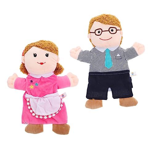 Yardwe 2 Stück Handpuppen Familie Version Papa Puppen für Lernspielzeug für Rollenspiele Geschichtenerzählen und Familienspaß Yardwe 2 Stück Handpuppen Familie Version Papa Puppen für Lernspielzeug für Rollenspiele Geschichtenerzählen und Familienspaß von Yardwe