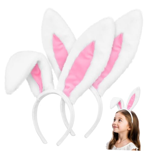 Yardwe 2 Stück Hasenohr Haarreifen Niedliche Kaninchenohren für Halloween Karneval und Partys Leicht und Bequem Elastisch für Kostüme und Dekoration von Yardwe