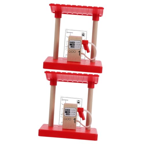 Yardwe 2 Stück Holz Holzeisenbahn Zubehör Gas Station Modell Realistisches DIY Zugspielzeug Dekoratives Bahnstation Accessoire für Holzeisenbahn Szenen Yardwe 2 Stück Holz Holzeisenbahn Zubehör Gas Station Modell Realistisches DIY Zugspielzeug Dekoratives Bahnstation Accessoire für Holzeisenbahn Szenen von Yardwe