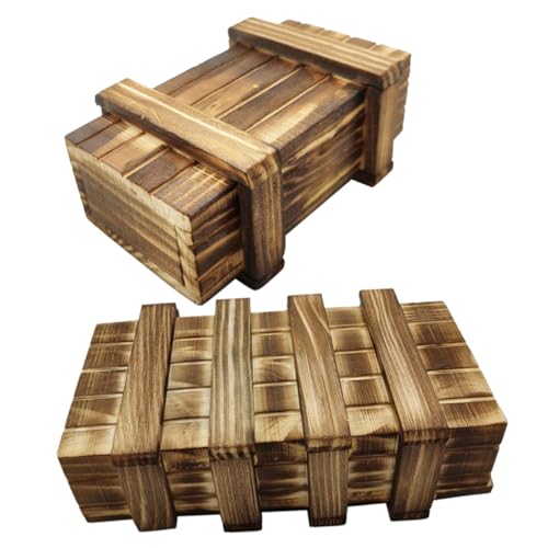 Yardwe 2 Stück Holz Puzzle Box mit Geheimfach Pädagogisches Denkspiel aus Natürlichem Holz Sichere Oberfläche Versteckte Aufbewahrungsbox für Geldgeschenke und Schmuck Fördert Logisches Yardwe 2 Stück Holz Puzzle Box mit Geheimfach Pädagogisches Denkspiel aus Natürlichem Holz Sichere Oberfläche Versteckte Aufbewahrungsbox für Geldgeschenke und Schmuck Fördert Logisches von Yardwe