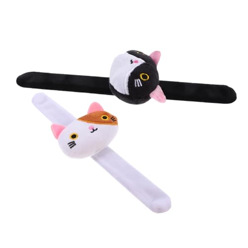 Yardwe 2 Stück Kätzchen-plüscharmband Spielzeuge Armband Für Die Dekoration Plüsch-slap-armband Slap -armband Stofftier-schnapparmband Schlagarmband Animal-slap-armbänder Pp Baumwolle Yardwe 2 Stück Kätzchen-plüscharmband Spielzeuge Armband Für Die Dekoration Plüsch-slap-armband Slap -armband Stofftier-schnapparmband Schlagarmband Animal-slap-armbänder Pp Baumwolle von Yardwe