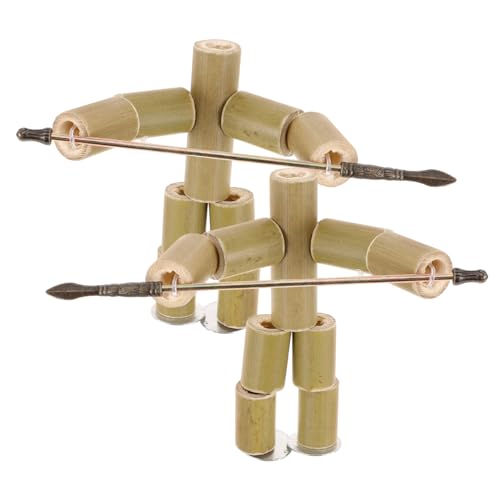 Yardwe 2 Stück Kampfspielzeug aus Bambuspuppen Puppenbauset Tischspiel -Kit Tischpuppenspiele Schaufensterpuppe für Künstler Marionetten-Kit Puppe für Grün Yardwe 2 Stück Kampfspielzeug aus Bambuspuppen Puppenbauset Tischspiel -Kit Tischpuppenspiele Schaufensterpuppe für Künstler Marionetten-Kit Puppe für Grün von Yardwe