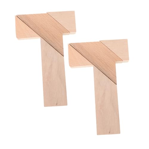 Yardwe 2 Stück Kinderpuzzle Puzzles Khaki Holz von Yardwe