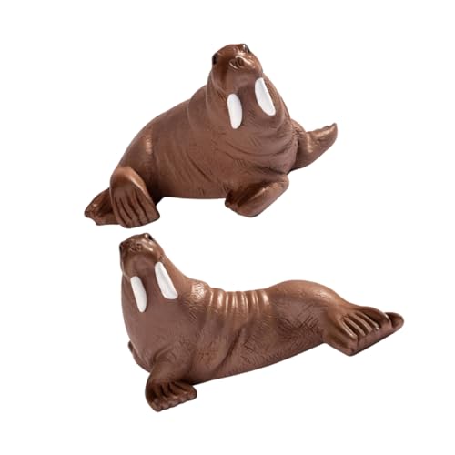 Yardwe 2 Stück Kleine Landschaftsornamente Thematisiert Dekoration Mikro Ornamente Am Meer Miniaturen Kleine Meerestierfiguren Winzig Strand Simulation Realistisch Light Brown Harz von Yardwe