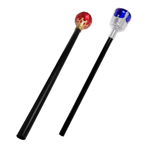 Yardwe 2 Stück Königszepter Schaum Kinderparty Gefälligkeiten Kostüm Stock Streich Halloween Props Halloween Accessories Children Toys Parteizepter Requisiten Party- -Zubehör Plastik von Yardwe