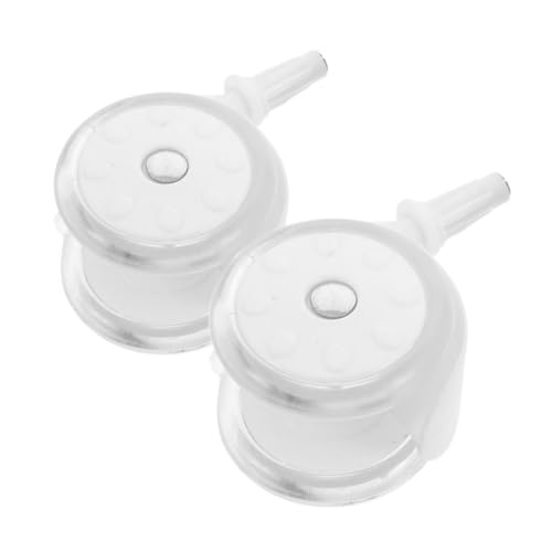 Yardwe 2 Stück Laufrad für Babys Laufrad räder tauschen Kinderwagenräder tauschen Kinderwagen Räder Guardian Walker-Räder -Ersatzteile Walker Ersatzräder Laufräder Gummi Weiß von Yardwe