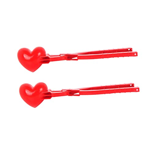 Yardwe 2 Stück Liebe Schneeball Clip für kinderspielzeug schneeballzange Kid Toys Hersteller Outdoor-Schneeballmaschine Schneeballmacher in Herzform ABS-Kunststoff rot Yardwe 2 Stück Liebe Schneeball Clip für kinderspielzeug schneeballzange Kid Toys Hersteller Outdoor-Schneeballmaschine Schneeballmacher in Herzform ABS-Kunststoff rot von Yardwe