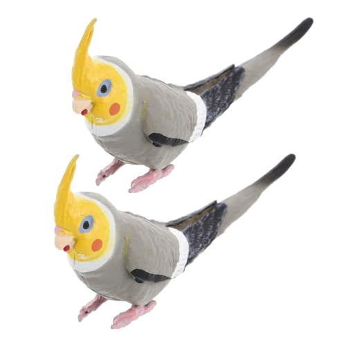 Yardwe 2 Stück Lifelike Vogel Dekoration für Terrarien und Stabil und Langlebig für Tropische Wohnstile Fade Resistant und Detailreich Gestaltet von Yardwe
