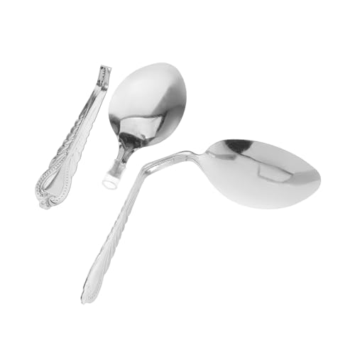 Yardwe 2 Stück Mind-Bend-Löffel-Stütze Löffel biegen Trick Partytrick -Requisite Löffel für Trick biegen gebogenes Löffelspielzeug gebogener Löffel Metall Silver Yardwe 2 Stück Mind-Bend-Löffel-Stütze Löffel biegen Trick Partytrick -Requisite Löffel für Trick biegen gebogenes Löffelspielzeug gebogener Löffel Metall Silver von Yardwe