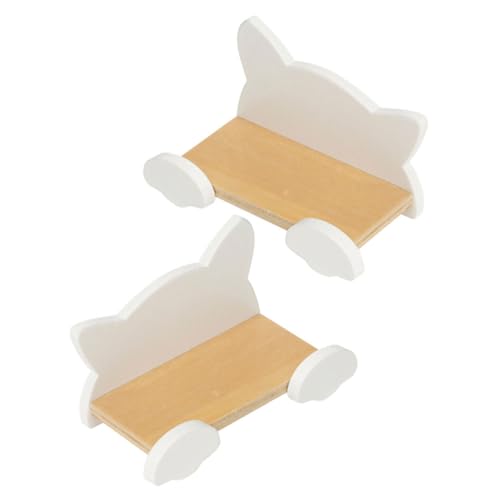 Yardwe 2 Stück Mini Aufbewahrungsregal Organizer Puppenhaus Spiel Miniatur Winzig Klein Hoch Klein Dekorativ Mini Schreibtisch Mini Puppenhaus von Yardwe