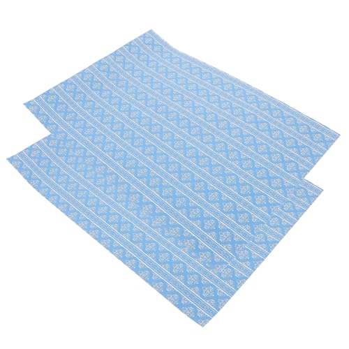 Yardwe 2 Stück Mini Dekorative Aufkleber Miniaturtapete Mini-haustapete Miniatur-puppenhauszubehör Puppenhaus-tapetenaufkleber Mini- -hintergrundbilder Papier Blue Yardwe 2 Stück Mini Dekorative Aufkleber Miniaturtapete Mini-haustapete Miniatur-puppenhauszubehör Puppenhaus-tapetenaufkleber Mini- -hintergrundbilder Papier Blue von Yardwe