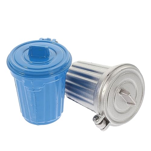 Yardwe 2 Stück Mini-Mülleimer Miniaturen Müll kann winzig Behälter Bausätze kleine Tonne Puppenhaus-Mülleimer Puppenhauslieferungen Sandtischdekor kleines Modell Legierung Yardwe 2 Stück Mini-Mülleimer Miniaturen Müll kann winzig Behälter Bausätze kleine Tonne Puppenhaus-Mülleimer Puppenhauslieferungen Sandtischdekor kleines Modell Legierung von Yardwe