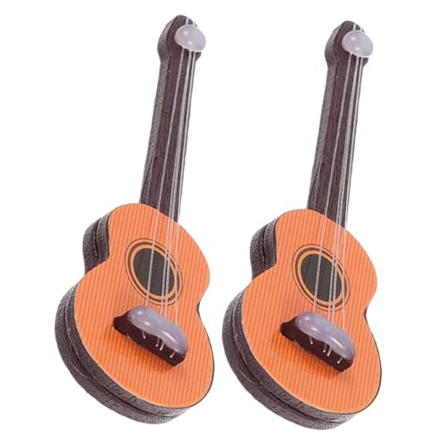 Yardwe 2 Stück Mini-deko-Accessoire Gitarren-Desktop-Ornament Mini-gitarrenfigur Als Ornament Modelle Klein Zubehör Puppe Miniaturgitarrenmodell Kreative Mini-Gitarre Hölzern Light Brown Yardwe 2 Stück Mini-deko-Accessoire Gitarren-Desktop-Ornament Mini-gitarrenfigur Als Ornament Modelle Klein Zubehör Puppe Miniaturgitarrenmodell Kreative Mini-Gitarre Hölzern Light Brown von Yardwe