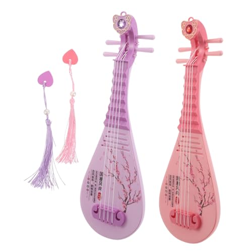Yardwe 2 Stück Miniatur Chinesische Laute Pipa Modell Realistische Nachbildung Kinderfreundlich Leicht Bespielbar Frühe Musikförderung Dekoration für Puppenhaus und Familienmusik Yardwe 2 Stück Miniatur Chinesische Laute Pipa Modell Realistische Nachbildung Kinderfreundlich Leicht Bespielbar Frühe Musikförderung Dekoration für Puppenhaus und Familienmusik von Yardwe