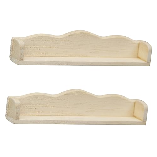 Yardwe 2 Stück Miniatur Möbel Wandregal Holzregal für Puppenhaus Dekoration als Miniatur Aufbewahrung für Kleine Szenen und Yardwe 2 Stück Miniatur Möbel Wandregal Holzregal für Puppenhaus Dekoration als Miniatur Aufbewahrung für Kleine Szenen und von Yardwe